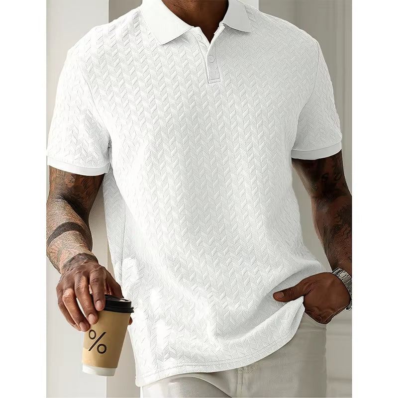 Mens Polo Shirt Summer Short Sleeve Male Polos Streetwear Man Tops Solid Color Poloshirt Brand Breathable Male Polo Shirts Men