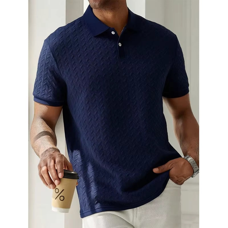 Mens Polo Shirt Summer Short Sleeve Male Polos Streetwear Man Tops Solid Color Poloshirt Brand Breathable Male Polo Shirts Men